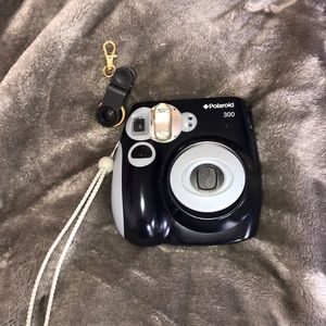 📸 Polaroid Black 300 Camera W/ Fish Eye Lens 📸